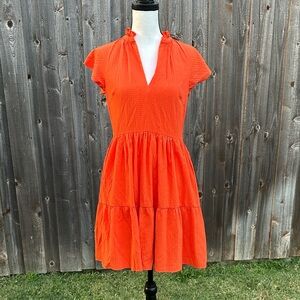 ANTONIO MELANI Vibrant Orange Mini Dress
